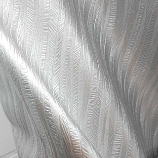 Französisches Kunstleder – Silber mit Glitzer & Längsstreifen