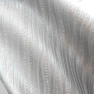 Französisches Kunstleder – Silber mit Glitzer & Längsstreifen
