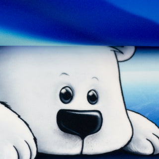 Samt Kissenpanel Eisbär Ballen
