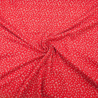 Baumwolljersey Stoff – Mini Konfetti auf Rot