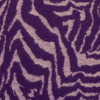 Jacquard Jersey Zebramuster Lavendel auf Violett