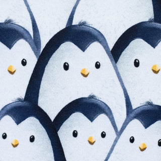Sweatstoff kleine Pinguine Detail