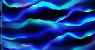 Sweatstoff Polarlichter Blau