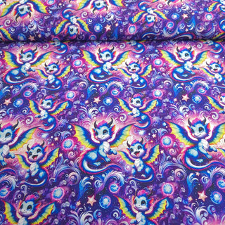 Alpenfleece Stoff – Drachen