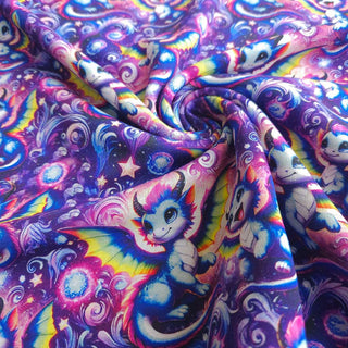 Alpenfleece Stoff – Drachen