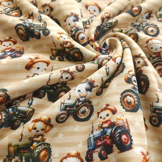 Alpenfleece Stoff – Traktor