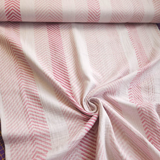 Musselin Stoff Zickzack Muster Double Gauze