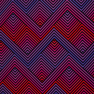 Canvas Stoff Zickzack Rot Lila Blau