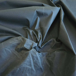 Oilskin Stoff - Dunkeloliv Gewachst