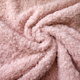 Wollbouclé Stoff – Altrosa