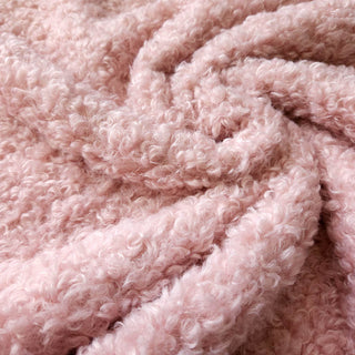 Wollbouclé Stoff – Altrosa