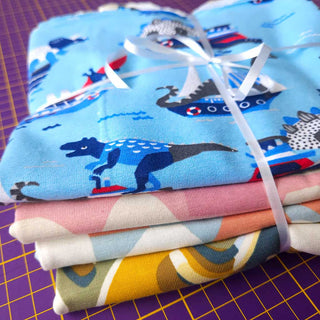 Stoffpaket - Baumwolljersey 30-40cm Reste-Mix