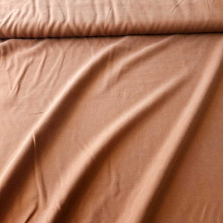 Lyocell Leinen Stoff – Uni Camel
