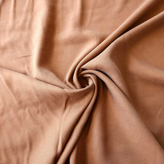 Lyocell Leinen Stoff – Uni Camel