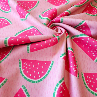 Baumwoll Canvas Stoff – Wassermelonen Rosa