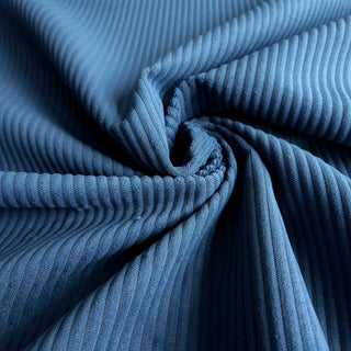 Cord Stoff – Samtcord Jeansblau
