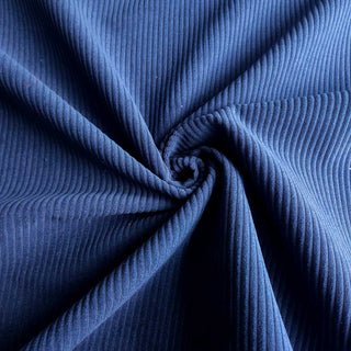 Cord Stoff – Samtcord Marineblau