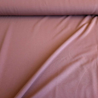 French Terry Stoff – Uni Mocca Rosé