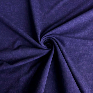 French Terry Stoff – Uni Dunkelviolett mit Struktur von Thorsten Berger