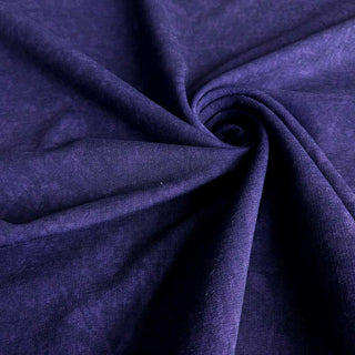 French Terry Stoff – Uni Dunkelviolett mit Struktur von Thorsten Berger