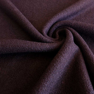 Wollbouclé Stoff - Uni in Mocca
