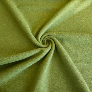 Wollbouclé Stoff - Uni in Kiwigrün