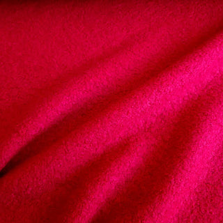 Schwerer Wollbouclé Stoff - Rot