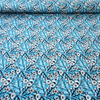 Viskose Jersey Stoff - Kirschblüten in Mint