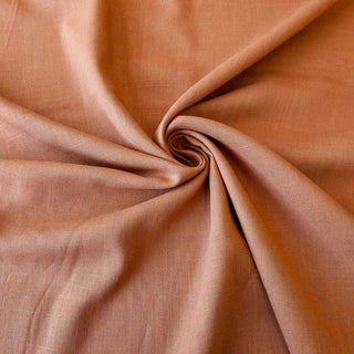 Leinen-Viskose Stoff - Cognac