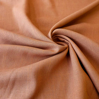 Leinen-Viskose Stoff - Cognac
