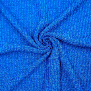 Strick Stoff Melange Blau