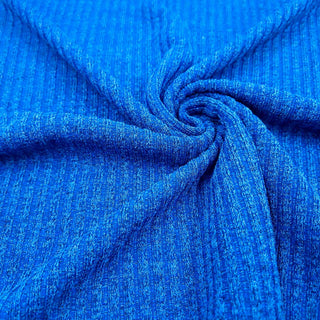 Strick Stoff Melange Blau