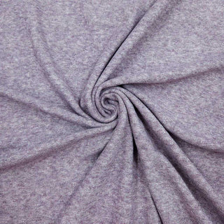 Frottee Jersey Stoff - Aubergine meliert