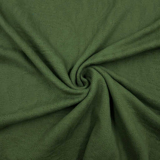 Baumwoll Jacquard Jersey Olivgrün