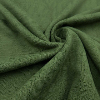 Baumwoll Jacquard Jersey Olivgrün