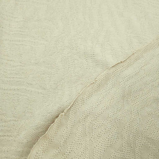 Baumwoll Jacquard Jersey Creme