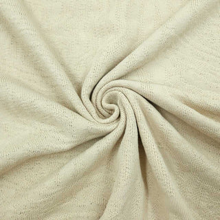 Baumwoll Jacquard Jersey Creme