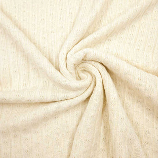 Strickstoff Metallic Creme