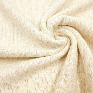 Strickstoff Metallic Creme