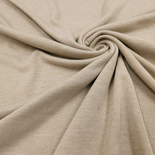 Feinstrick Stoff Melange Beige-Taupe