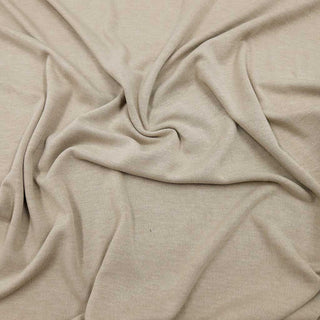 Feinstrick Stoff Melange Beige-Taupe