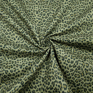 Jeansstoff Stretch – Leopardenmuster in Dunkelgrün – Ansicht 2