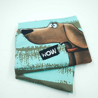 Stoffpaket – French Terry Panel Dachshund Berny + 1 m Kombistoff in Mint von Thorsten Berger