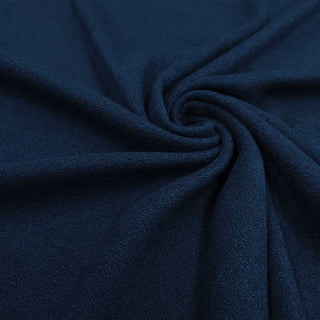 Frottee Jersey Stoff – Nachtblau meliert