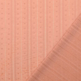Dobby Baumwoll Stoff - In Altrosa mit feiner Strucktur