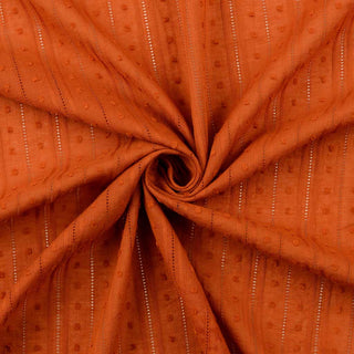 Dobby Baumwoll Stoff - In Bronze mit feiner Strucktur