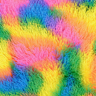 Fellimitat Stoff bunt – langhaarig & lustig – Kunstfell Meterware