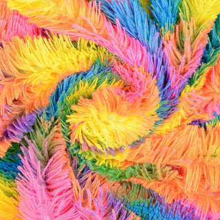 Fellimitat Stoff bunt – langhaarig & lustig – Kunstfell Meterware