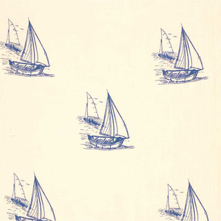 Musselin Stoff - Segelschiffe