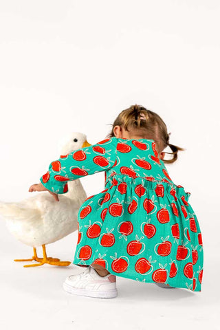Musselin Stoff - Apfel